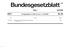 Bundesgesetzblatt. Teil I G Ausgegeben zu Bonn am 4. Juli 2001 Nr. 32. Tag Inhalt Seite