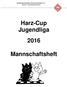 Harz-Cup Jugendliga 2016 Mannschaftsheft