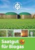 Saatgut für Biogas