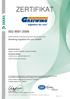ZERTIFIKAT ISO 9001:2008. Greiwing logistics for you GmbH. DEKRA Certification GmbH bescheinigt hiermit, dass das Unternehmen