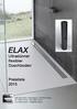 ELAX. Ultradünner flexibler Duschboden. Preisliste 2015