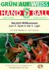 GRÜN AUF WEISS. Spielzeit 2016/2017 Ausgabe 4, Herzlich Willkommen zum 5. Spiel in der 3. Liga! HV GW Werder vs.