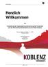 zur Vorstellung der Organisationsuntersuchung der Feuerwehr und der Brandschutzbedarfsplanung der Stadt Koblenz