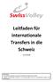 Leitfaden für internationale Transfers in die Schweiz