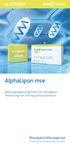AlphaLipon mse. Produktinformation. Nahrungsergänzungsmittel mit verzögerter Freisetzung von 200 mg alpha-liponsäure