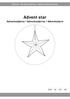 Manual / Bruksanvisning / Gebrauchsanweisung. Advent star Adventsstjärna / Adventsstjerne / Adventsstern