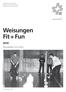 Weisungen Fit + Fun. Wertungstabellen:  Schweizerischer Turnverband Fédération suisse de gymnastique Federazione svizzera di ginnastica