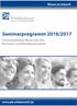 Seminarprogramm 2016/2017