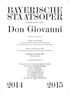Wolfgang Amadeus Mozart. Don Giovanni. Oper in zwei Akten
