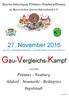 Gau-Vergleichs-Kampf. 27. November 2016 auf der SchießSportAnlage von ZSG Bavaria Unsernherrn