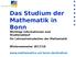 Das Studium der Mathematik in Bonn