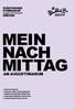 MEIN NACH MITTAG AM AUGUSTINIANUM // AKTIVE PAUSE // MENSA UND SCHÜLERCAFÉ // ARBEITSGEMEINSCHAFTEN // HAUSAUFGABEN-SILENTIUM // SCHULFACHLICHE HILFE