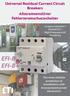 EFI-B EFI-B+ Universal Residual Current Circuit Breakers Allstromsensitiver Fehlerstromschutzschalter