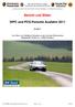 Bericht und Bilder. WPC und PCS Porsche Ausfahrt 2011