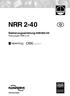 NRR Bedienungsanleitung Niveauregler NRR 2-40