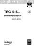 TRG Betriebsanleitung Temperaturfühler TRG 5-53, TRG 5-54 TRG 5-55, TRG 5-56 TRG 5-57, TRG 5-58