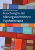 Forschung in der Klärungsorientierten Psychotherapie