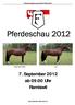 7. September 2012 ab 09:00 Uhr Ramiswil