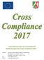 Informationen über die einzuhaltenden Verpflichtungen bei Cross Compliance 2017