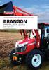 leistungsstarke kompakttraktoren von 21 bis 74 PS Branson Preisliste Serie 25 serie K serie