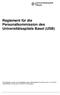 Reglement für die Personalkommission des Universitätsspitals Basel (USB)