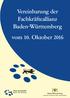 Vereinbarung der Fachkräfteallianz Baden-Württemberg. vom 10. Oktober 2016