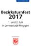 Ausschreibung. Bezirksturnfest. 1. und 2. Juli in Lennestadt-Meggen. Ausrichtender Verein