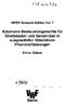 INFER Research Edition Vol. 7. Autonome Besteuerungsrechte für Gliedstaaten und Gemeinden in ausgewählten föderativen Finanzverfassungen.