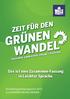 Das ist eine Zusammen-Fassung in Leichter Sprache. Bundestagswahlprogramm 2013 von BÜNDNIS 90/DIE GRÜNEN