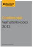 Continental Verhaltenskodex 2012