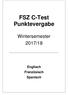 FSZ C-Test Punktevergabe