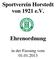 Sportverein Horstedt von 1921 e.v. Ehrenordnung