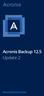 Acronis Backup 12.5 Update 2 BENUTZERANLEITUNG