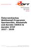 Österreichisches Wettkampf-Programm Sportaerobic, Basisstufe und Aerobic DANCE & Aerobic STEP