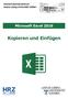 Microsoft Excel 2016 Kopieren und Einfügen