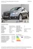 Technische Daten. Kraftstoffverbrauch & CO 2 -Emission* CO 2 -Effizienz* Audi Q5 2,0 TDI clean diesel quattro S tronic EU6 S l 31.