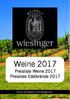 Weine Preisliste Weine 2017 Preisliste Edelbrände Unsere Weine enthalten Sulfite!