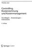 Thomas Joos. Controlling, Kostenrechnung. und Kostenmanagement. Grundlagen - Anwendungen - Instrumente. 5. Auflage. 4^ Springer Gabler