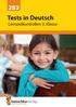 Tests in Deutsch. Lernzielkontrollen 3. Klasse