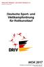 WOK Deutscher Rollsport- und Inline-Verband e.v. Aktualisierte und überarbeitete Fassung, Stand: April _DRIV_WOK_