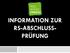 INFORMATION ZUR RS-ABSCHLUSS- PRÜFUNG