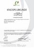 KNOSPE-URKUNDE. E. Zwicky AG Schweizerische Schälmühle Hasli 8554 Müllheim-Wigoltingen. ist Lizenznehmer der Bio Suisse