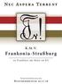 Nec A spera Terrent. K.St.V. Frankonia-Straßburg. zu Frankfurt am Main im KV. Semesterprogramm. Wintersemester 2017/18