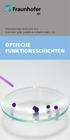FRAUNHOFER-INSTITUT FÜR SCHICHT- UND OBERFLÄCHENTECHNIK IST OPTISCHE FUNKTIONSSCHICHTEN