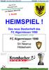HEIMSPIEL! FC Algermissen SV Newroz Hildesheim. Das neue Stadionheft des FC Algermissen Runde