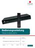 Bedienungsanleitung TRIAX S-HD25 HDTV. TRIAX Digitaler HDTV Satelliten Receiver S-HD25 HDTV Version A Date 03/2017 DE