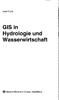 GISin Hydrologie und Wasserwirtschaft