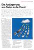 Die Auslagerung von Daten in die Cloud