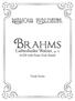 Ratajova Publishingllc. Brahms. Liebeslieder Walzer, op. 52 SATB with Piano Four Hands. Vocal Score