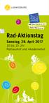 Rad-Aktionstag. Samstag, 29. April bis 15 Uhr Rathaushof und Akademiehof